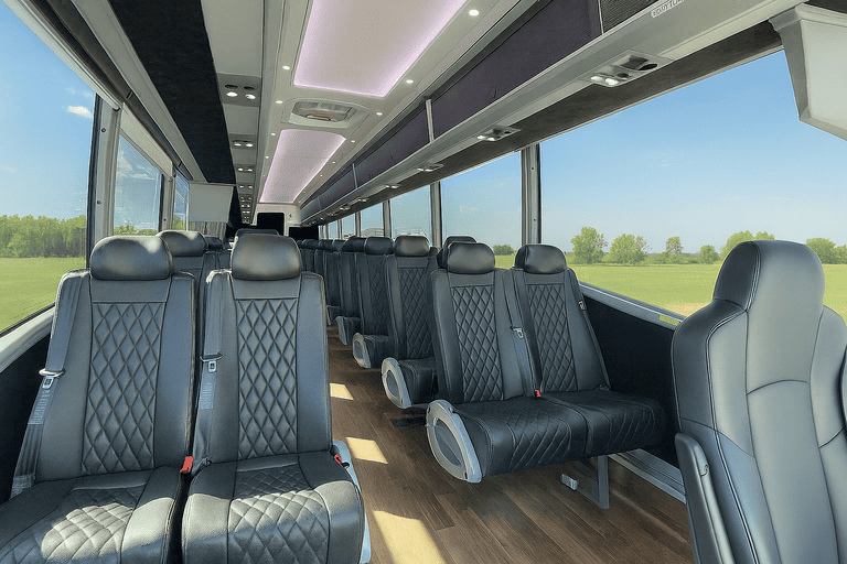 coach bus in Commerce City