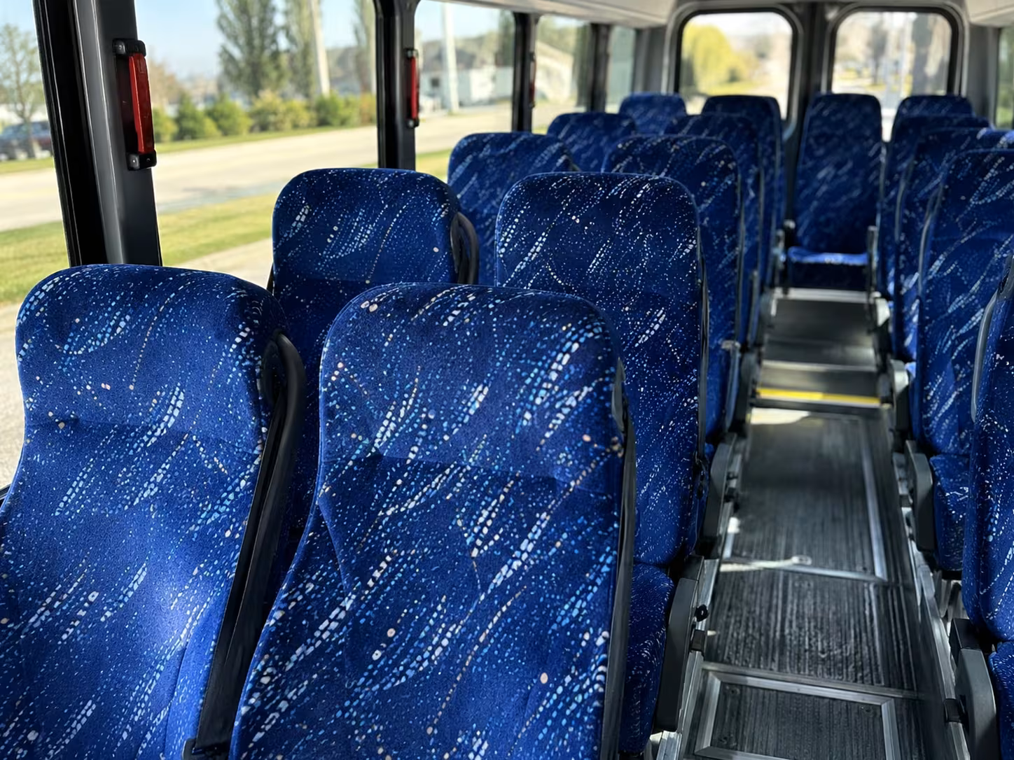 15 passenger minibus interior