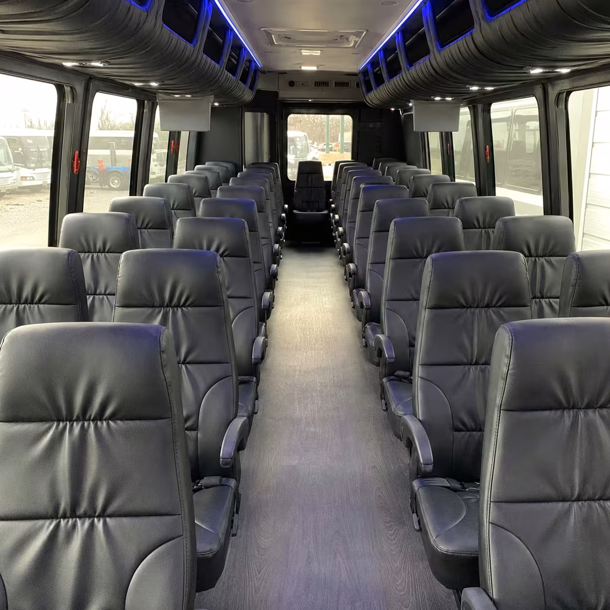 25 passenger minibus inside