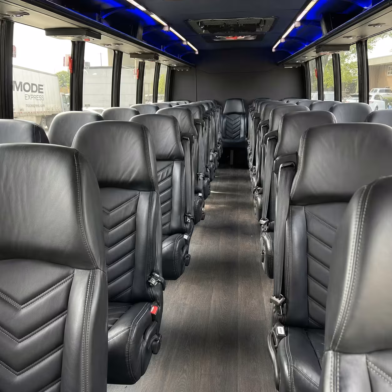 28 passenger minibus interior