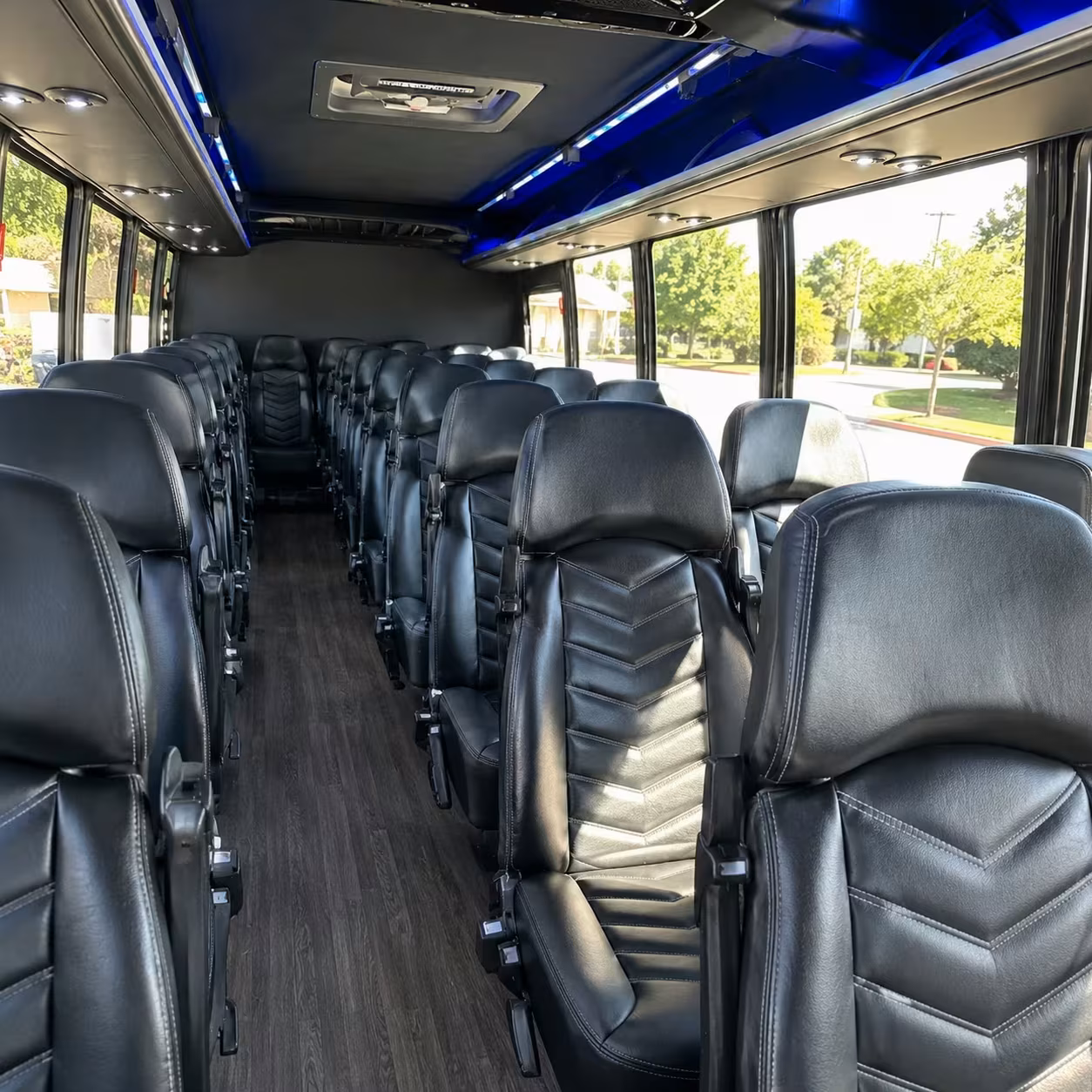 30 passenger minibus inside