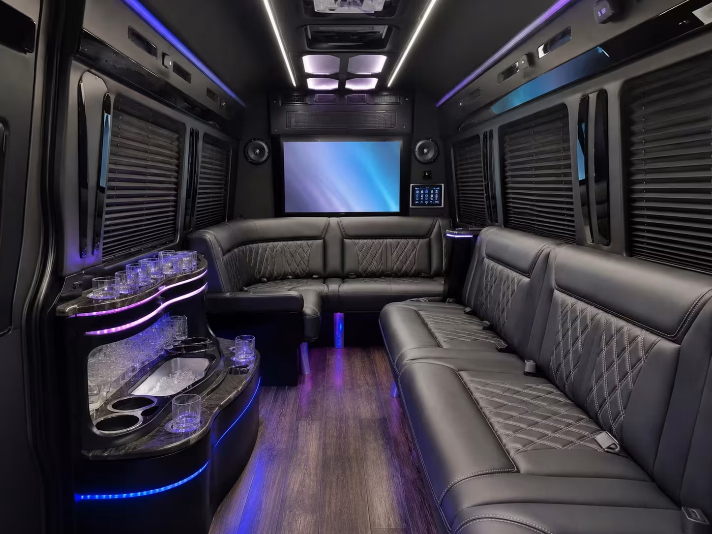 bus rental options for commerce city trips