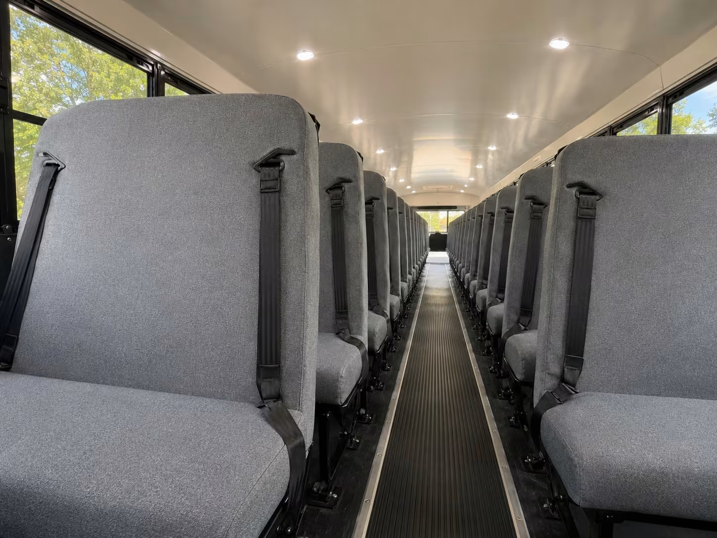 school bus inside